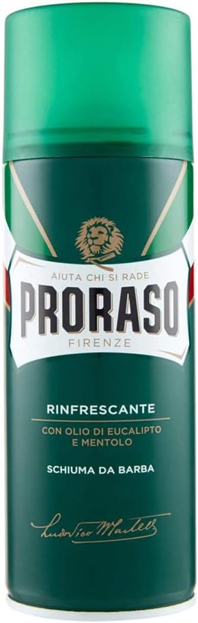PRORASO SCHIUMA DA BARBA RINFRESCANTE CON OLIO DI EUCALIPTO E MENTOLO 400 ML