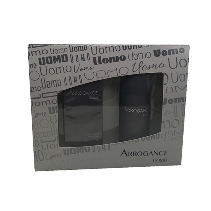 ARROGANCE UOMO COFFRET EAU DE TOILETTE 30 ML VAPO + DEODORANTE SPRAY 150 ML