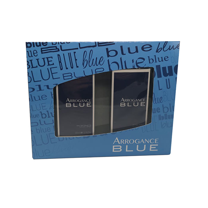 ARROGANCE BLUE SET  EAU DE TOILETTE 30 ML VAPO + AFTER SHAVE 30 ML VAPO