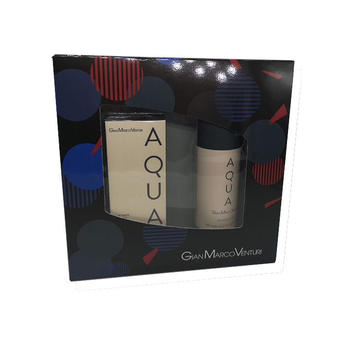 GIAN MARCO VENTURI UOMO AQUA EAU DE TOILETTE 30 ML + DEODORANTE SPRAY 150 ML