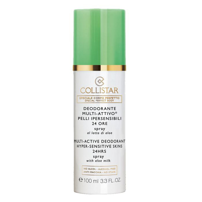 Collistar Deodorante Multi-Attivo 24h spray al latte di aloe, pelli ipersensibili 100ml