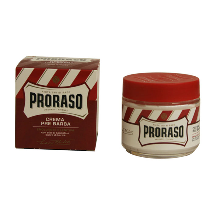 Proraso crema pre barba emolliente e lenitiva con olio di sandalo e burro di karite' 100 ml