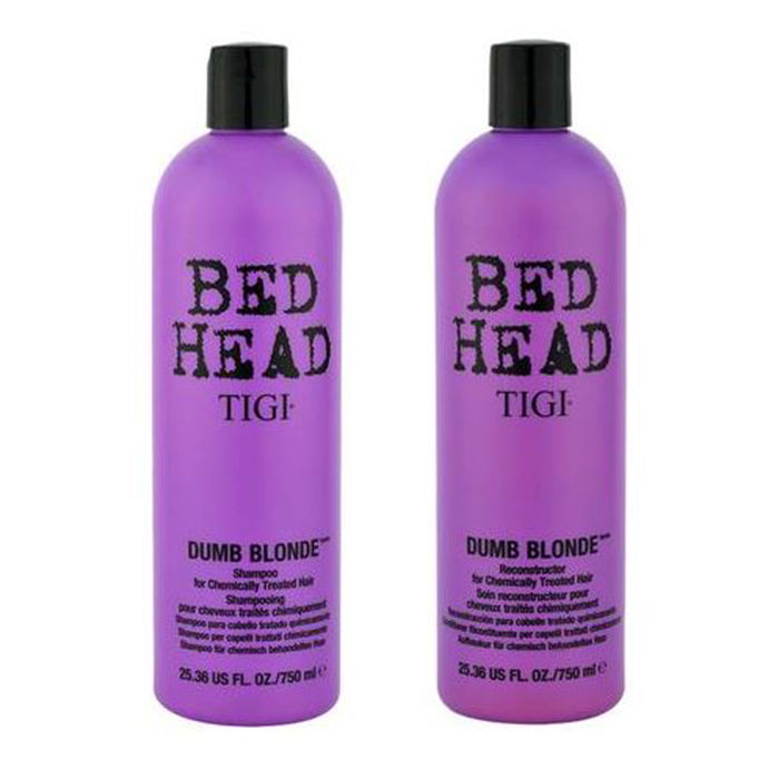 Tigi Bed Head Dumb Blonde kit Shampoo  Reconstructor 750ML