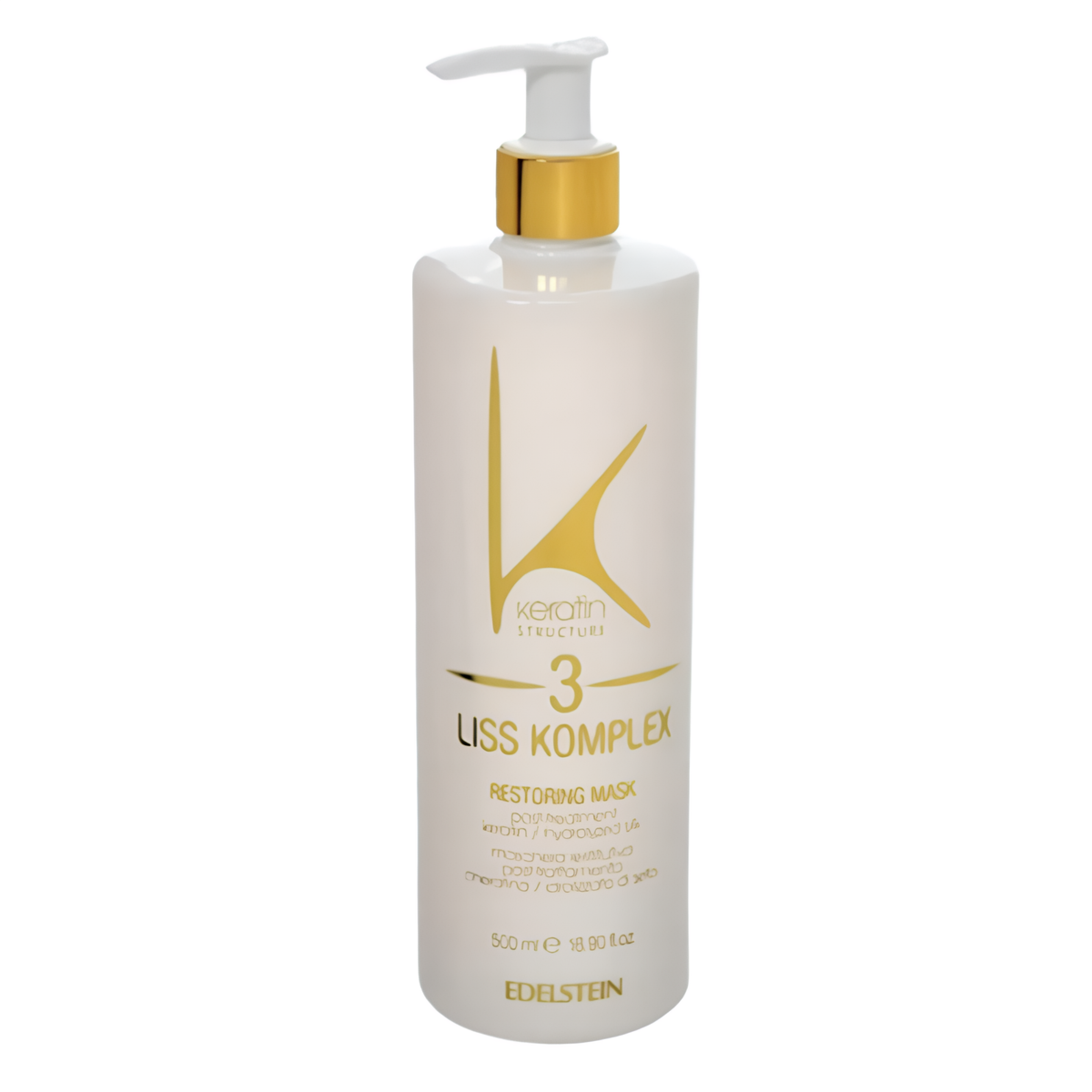 Edelstein Keratin Structure 3 Liss Komplex Maschera 500 ml