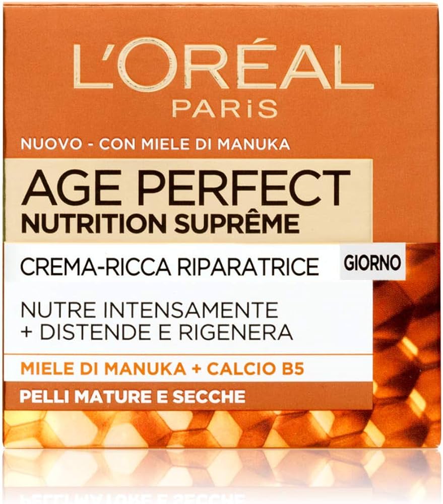 L'Oréal Paris Age Perfect Nutrition Supreme Crema Viso Riparatrice Giorno 50ml