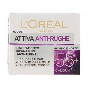 L'Oreal Attiva Antirughe 55+ - Crema viso riparatore anti-rughe - 50 ml