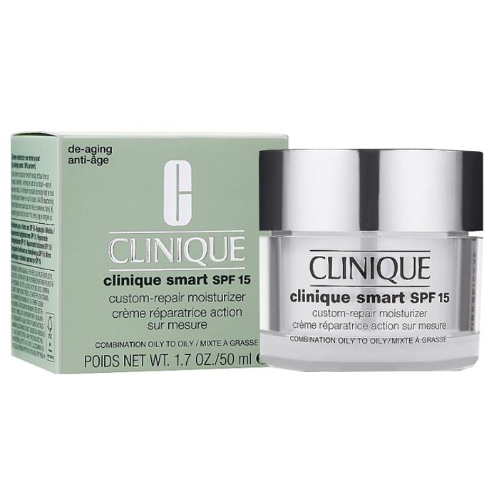 Clinique Smart SPF 15 Custom-Repair Moisturizer da pelli miste a grasse 50 ml