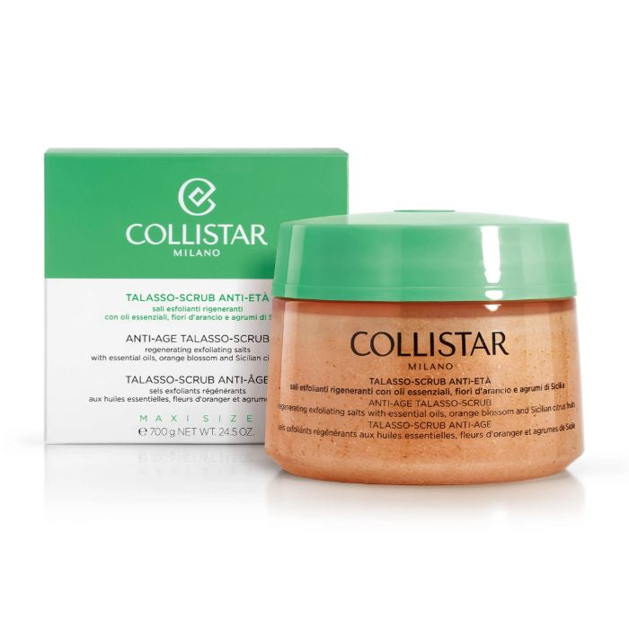 Collistar Speciale Corpo Perfetto Talasso Scrub Anti-eta' sali esfolianti rigeneranti con oli essensiali fiori d'arancio e agrumi di Sicilia 700 g