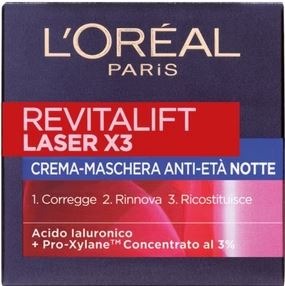 L'Oreal Revitalift Laser x3 Crema Maschera Antietà Notte 50ml