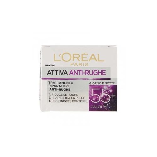  L'Oreal Attiva Antirughe 55+ - Crema viso riparatore anti-rughe - 50 ml, fig. 1 